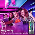 Tenmiro Led Lights for Bedroom 100ft Music Sync Color Changing Strip Lights - Image 2