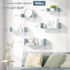 SRIWATANA Floating Shelves for Wall, Wall Shelves for Bathroom, Living Room - Image 6
