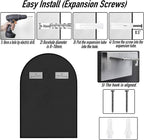 SCWF-GZ 30x20 Arch Mirror Rectangle Wall Mounted Hanging or Against Wall - Image 6