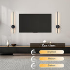 Battery Operated Modern Wall Sconces, Dimmable Wireless Wall Light Set of Two - Image 3