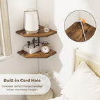 Corner Shelves 2-Pack for Bathroom & Kitchen, Space-Saving Floating Corner Wall - Image 3