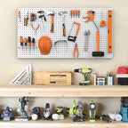 Pegboard Smith Metal Pegboard Panels 12" x 24", 4 Pack Grey Wall Mounted Tool - Image 2