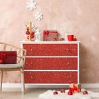 CHIHUT Red Glitter Wallpaper 15.7''x100'' Sparkle Glitter Fabric Peel and Stick - Image 5