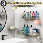 OMAIRA 3-Pack Shower Caddy - Image 3