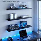 ROGMARS Black Wooden Floating Shelves - Image 8