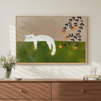 Framed Neutral and Green Wall Art by Cuspin