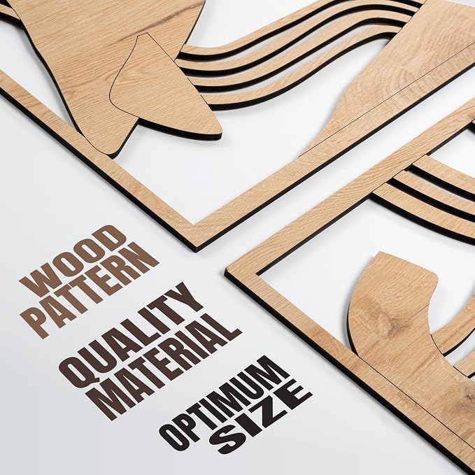 qmmp Modern Wooden Wall Sculptures - Image 5
