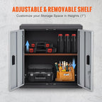 VEVOR Foldable Wall Cabinet, Metal Garage Locker Mounted 26" Small Tool Chest - Image 8
