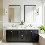 FICTOR Bathroom Vanity Mirror-Black, Shatterproof & Anti-Rust, Wall Mount - Image 7