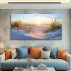 Wall Art For Living Room Large Size Wall Decorations Pictures Blue Sun Beach - Image 8