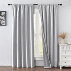 IGEMAEVE 100% Blackout Curtains 72 Inch Length - Image 2