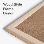 U Brands Cork Bulletin Board, Light Birch Wood Frame - Image 3