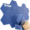 18 Pack Self-Adhesive Acoustic Panels 12" X 10" X 0.4" by Dailycooper