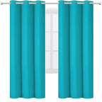 LEMOMO Teal Thermal Blackout Curtains/42 x 72 Inch/Set of 2 Panels Room - Image 2