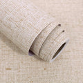 Beige Grasscloth Peel and Stick Wallpaper Textured Contact Paper 15.7inch x by lenify