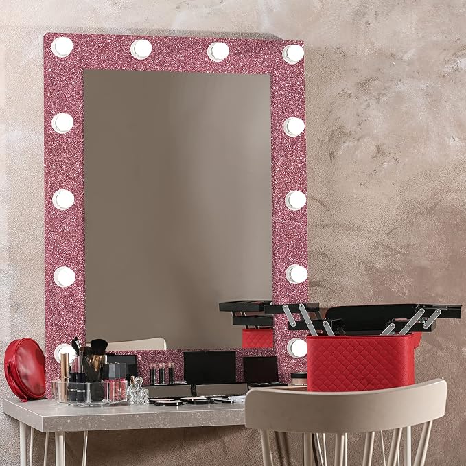 CRE8TIVE Glitter Wallpaper Border Peel and Stick Rose Gold Wallpaper Wall - Image 4