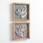 Tide and Tales 3D Botanical Floral Wall Art Ready-to-Hang Lightweight Boho Decor by TideandTales