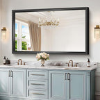 Large Bathroom Mirror, 60 x 36 Inch Rectangular Wall Mirror 0.6" Thickened Deep - Image 5