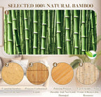 Juexica 2 Pcs Natural Bamboo Wall Panel 48 x 24 Inch Bamboo Covering Renewable - Image 3