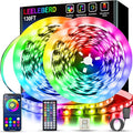Leeleberd 130 ft Led Lights for Bedroom by Leeleberd