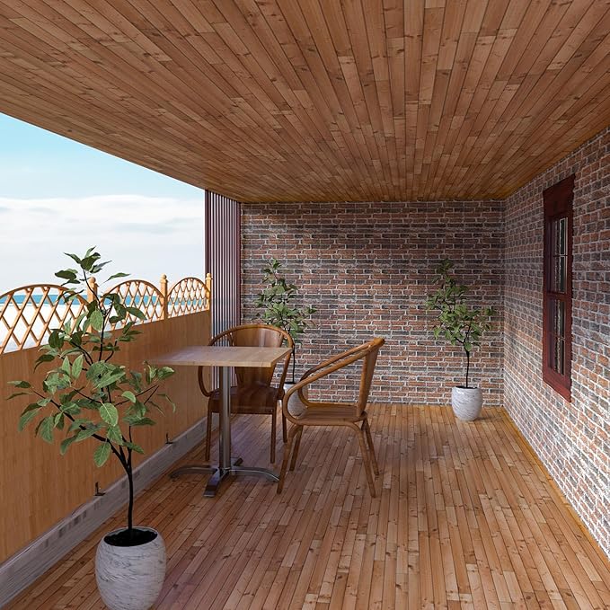 3D Wall Panels Peel and Stick in Red White Stone, Faux Brick Wall Panels - Image 5