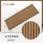 TO-TH Wood-Look Sound Panels, 4 Pack 47.2” x 23.6” Soundproof Wall Panels - Image 7