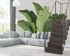 XMPMBM-Hand-Painted Banana Leaf Art Fabric Wallpaper Graffiti Green Leaf Living - Image 3