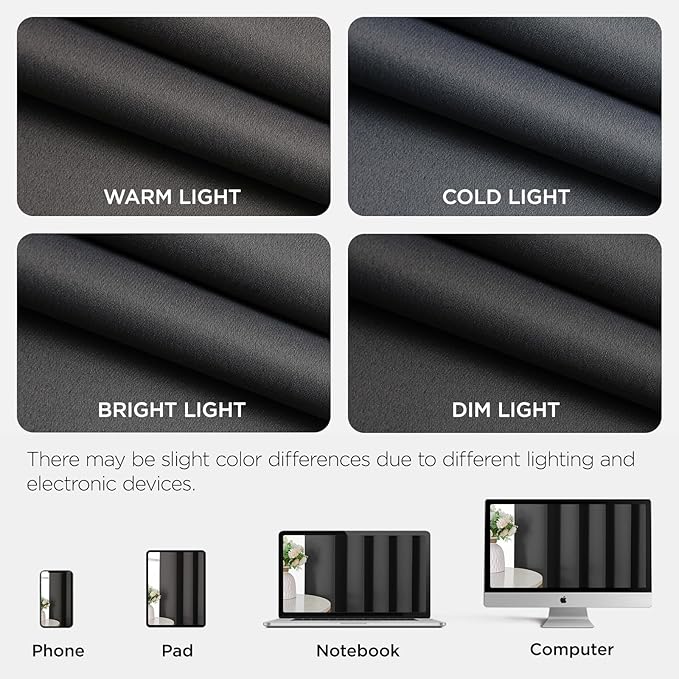 Joydeco Blackout Door Curtain for Doorway Privacy 80 Inches Long, Grommet - Image 8
