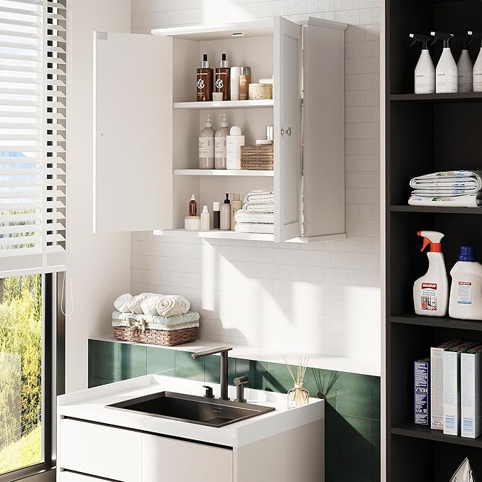 Bathroom Wall Cabinet, Bathroom Cabinet Wall Mount, Over the Toilet Space Saver - Image 6