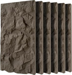 3D Faux Stone Wall Panels, Lightweight & Waterproof Accent Marble Rock Skin by Gahowlen
