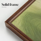 Vintage Framed Green Abstract Wall Art, Modern Minimalist Sage Green Canvas - Image 4