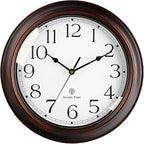 KECYET Atomic Wall Clock 10 Inch, Silent Non-Ticking Vintage Clock Battery by KECYETWALLCLOCK