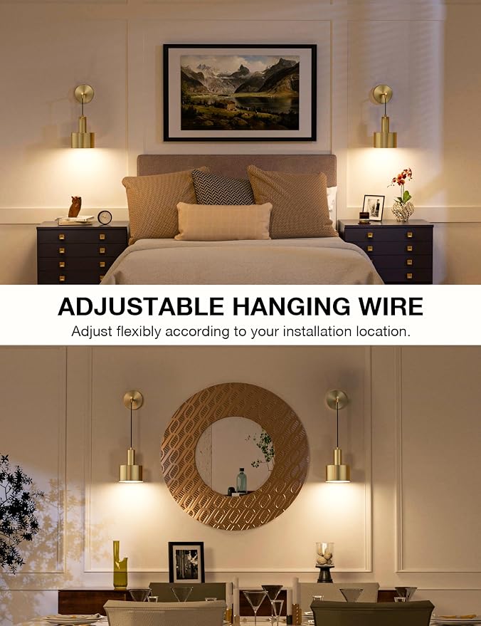 NIORSUN Battery Operated Wall Sconce Set of 2, 9 Colors Sconces Wall Decor - Image 5
