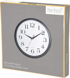 Bernhard Products Black Wall Clock Silent Non Ticking 12 Inch Quality Quartz - Image 7