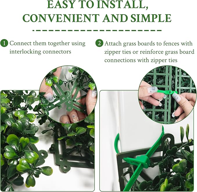 Artificial Ivy Privacy Fence Screen:40"x 120" 4-Layer Leaf UV-Anti Faux - Image 3