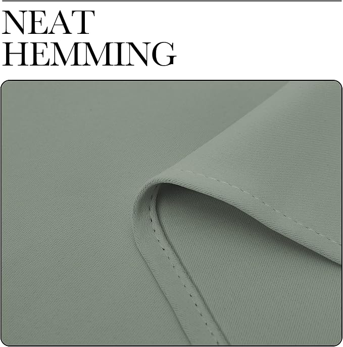 NICETOWN Greyish Green Room Darkening Curtains - Image 7