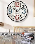 Decorative Wall Clocks Batterys Operated, Retro Wall Clock - Image 2