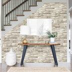 Jeweluck Stone Wallpaper Peel and Stick Brick Wallpaper 17.7”×590.5” Brick - Image 9