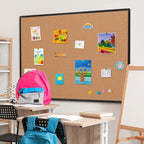 Extra Large Cork Bulletin Board 60" X 36", Wall Mounted Notice Pin Board - Image 3