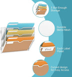 SUPEASY 3-Tier Wall File Organizer, Hanging Wall Mounted Mail Organizer - Image 3