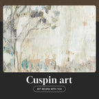 Framed Neutral Abstract Landscape Wall Art - Image 7