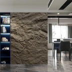 KASARO 3D Faux Stone Wall Panels, Cement Texture Thicker Accent - Image 5