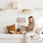 FUKUMARU Cat Wall Shelves, Stable & Safe 5 in 1 Cat Walls Furniture Set - Image 8