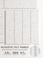 Bumusty Large Cork Board Alternative-48 x 36" Felt Bulletin Board Tiles - Image 3