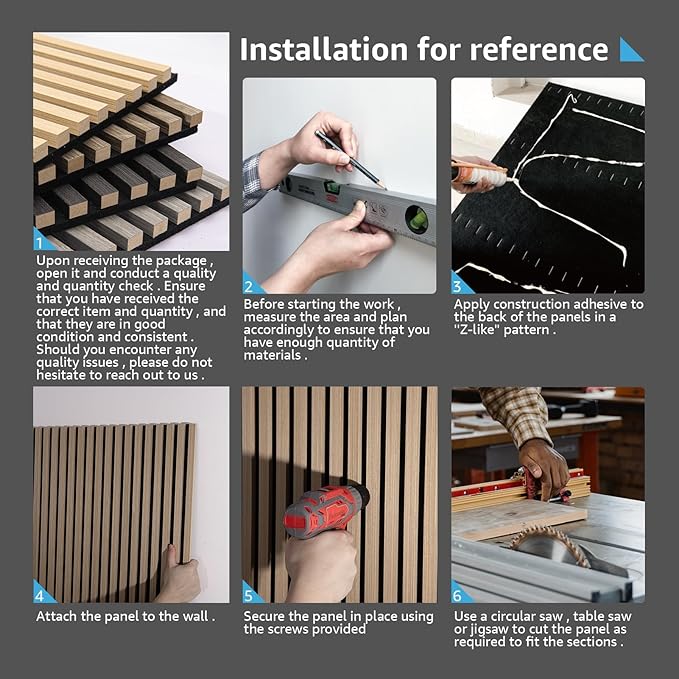 Art3d 4-Pack 48" x 24" Acoustic Wood Panels - Image 8
