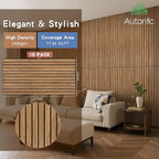 Wood Veneer Sound Panels, 10 Pack 47.2”x23.6” Wall Panels, Decorative Acoustic - Image 2