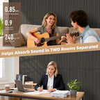 TO-TH Wood-Look Sound Panels, 4 Pack 47.2” x 23.6” Soundproof Wall Panels - Image 4