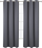 LEMOMO Grey Thermal Blackout Curtains/42 x 84 Inch/Set of 2 Panels Room - Image 2