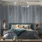 Grey Wood Grain Contact Paper Light Blue Wood Look Wallpaper Peel and Stick - Image 3
