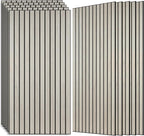 Wood Veneer Sound Panels, 10 Pack 47.2”x23.6” Wall Panels, Decorative Acoustic by AUTORIFIC